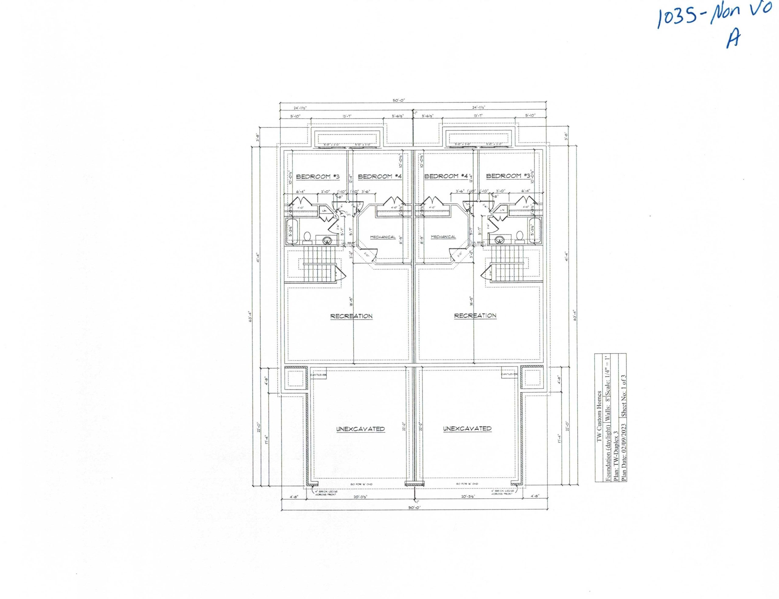 1035 Elevation A Non VO (Basement)