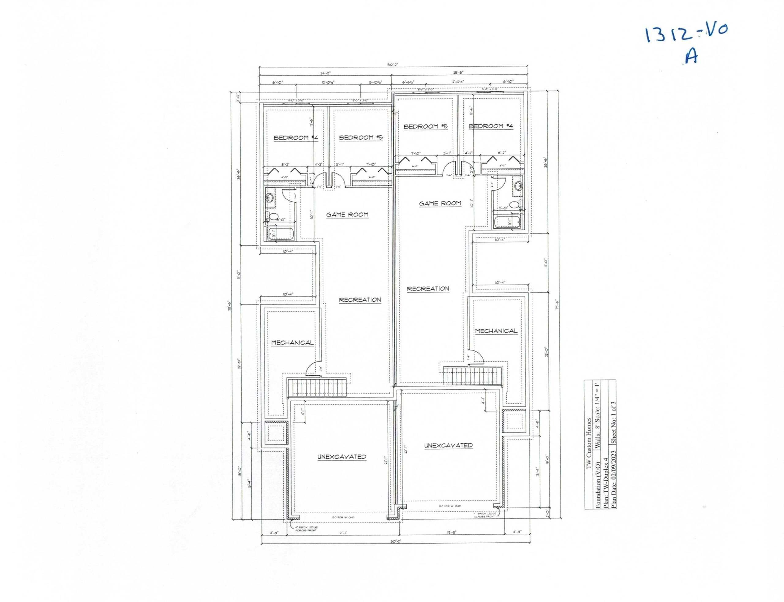 1312 Elevation A VO (Basement)