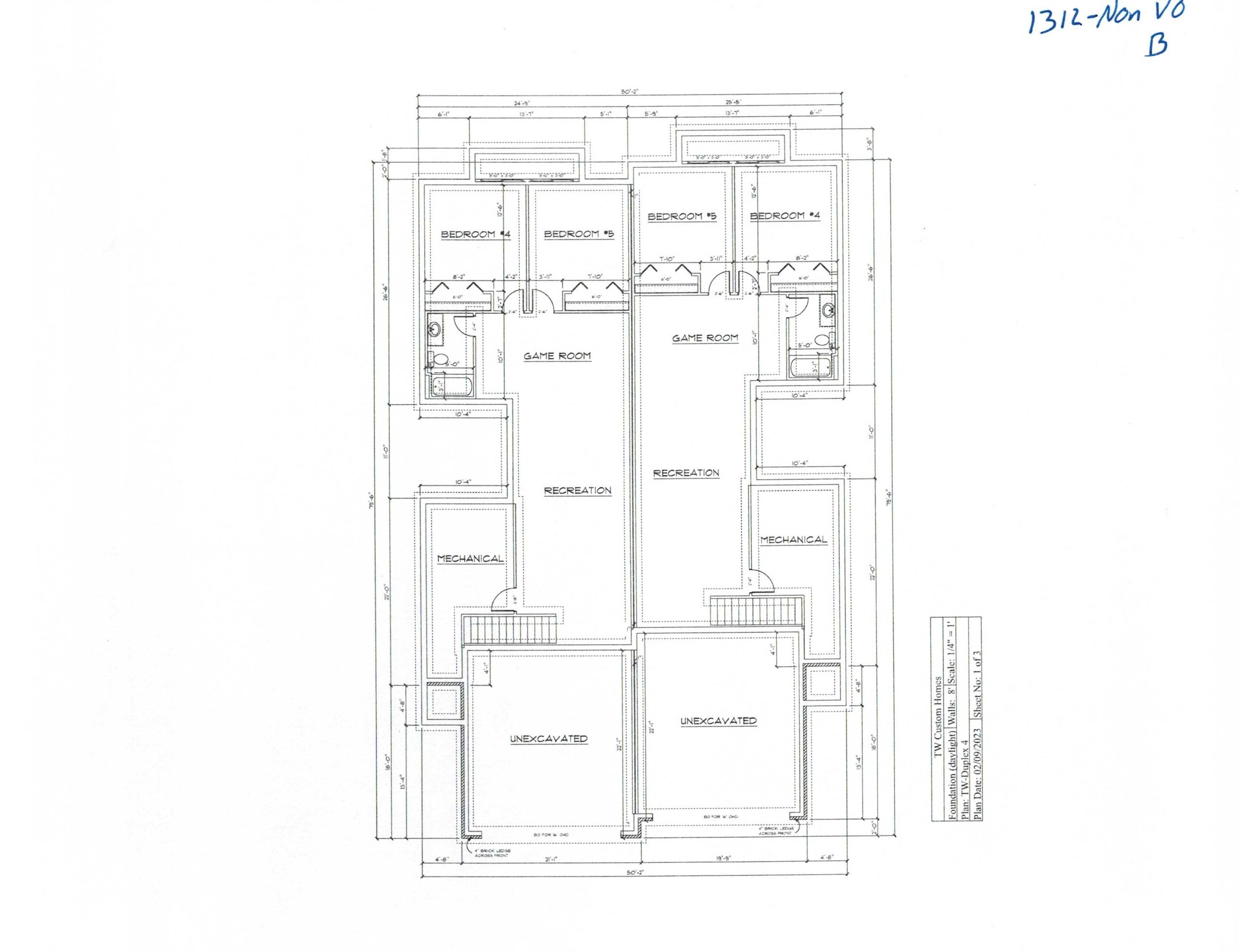 1312 Elevation B NonVO (Basement)